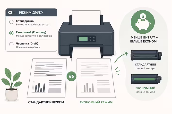 Використовуйте економний режим