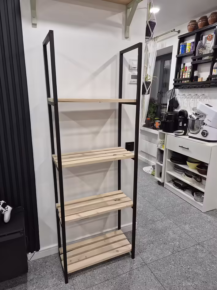 Обкладинка допису: DIY: стелаж для вітальні своїми руками (креслення та готовий результат)
