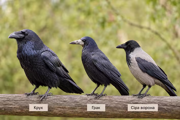 Beitrags-Cover: Der Rabe, der Krähe und die Elster: wie man diese Vögel unterscheidet