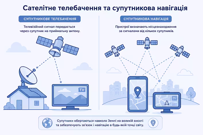 Сателітне телебачення та супутникова навігація
