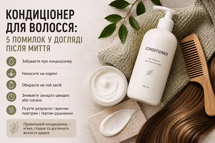 Кондиціонер для волосся: 5 помилок після миття, через які довжина стає сухою