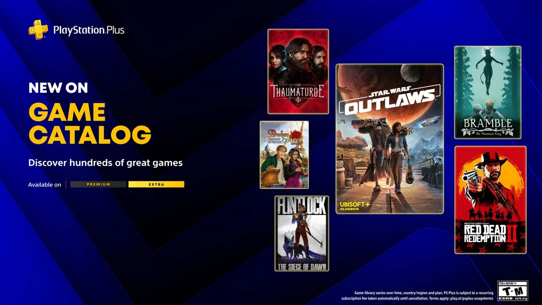 PlayStation Plus у травні: Star Wars Outlaws, Red Dead Redemption 2, Bramble: The Mountain King та інші тайтли
