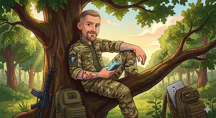 Стандартне робоче місце спеціаліста з захисту інформації. Два рюкзака - бо пекапи то святе.