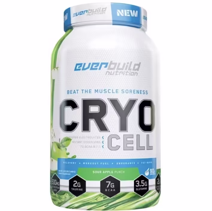 Аміно комплекс з ВСАА для тренувань, Everbuild Nutrition, Cryo Cell BCAA 8:1:1