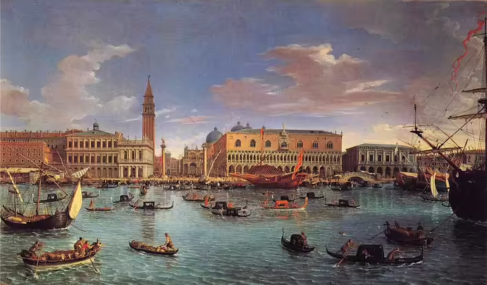 Басейн Сан-Марко, Венеція, 1697, Гаспар ван Віттель "Джерело - Wikimedia Commons"