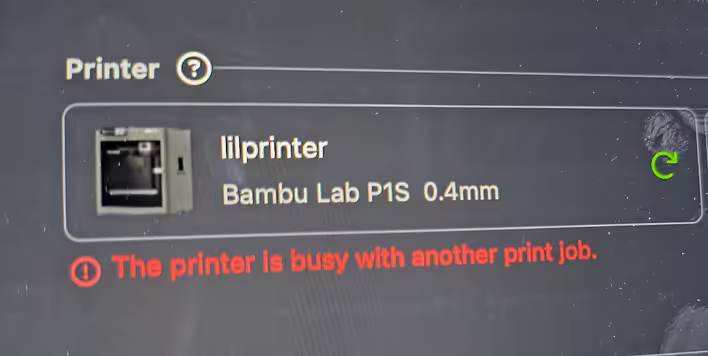 Bambu Studio has been hanging lately - says he is busy already.
