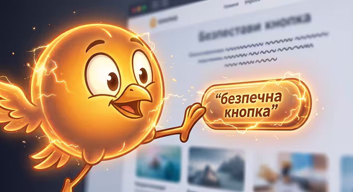 Натисни на кнопку - нічого не буде