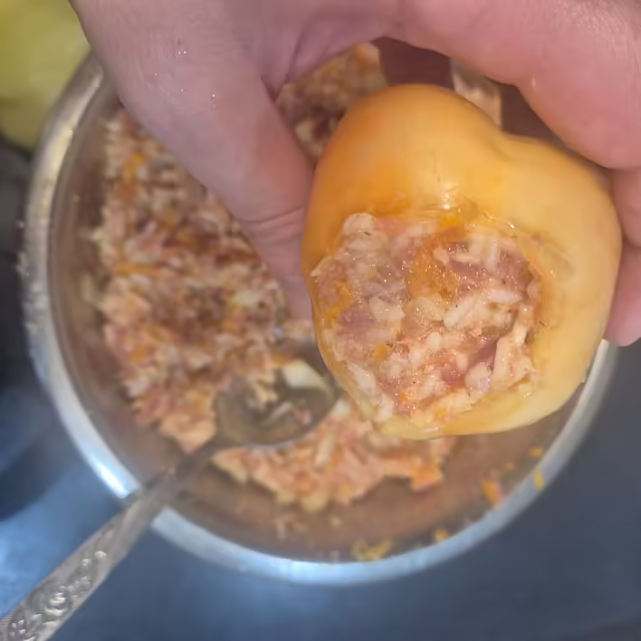 ось так і фаршируємо перець